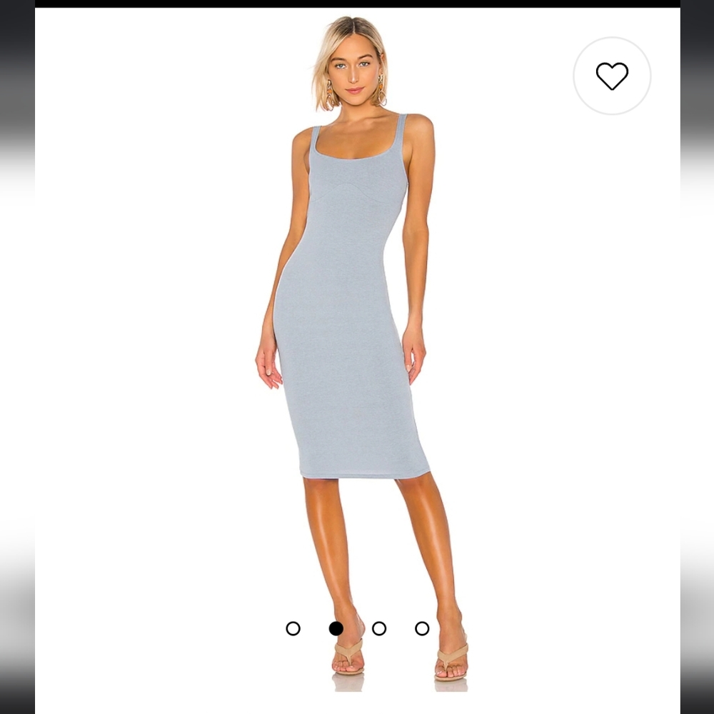 Taylor open back dress in Slate